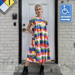 [Sold] Nooworks Frida Rainbow Lumps Dress